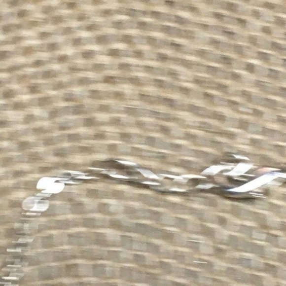 Anklet Ankle Bracelet 10 Inches Barbie Pink Shell Silver Chain Hammered Dangle - Picture 6 of 8